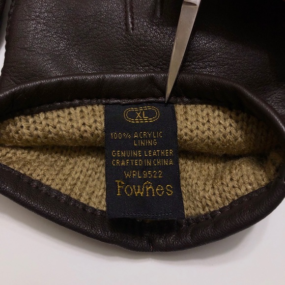 Vintage Fownes Brown Leather Driving Gloves - Picture 4 of 6